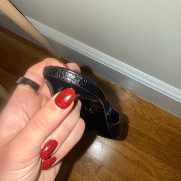 Zara Black Women's Slingback Heal - Picture 4 of 5